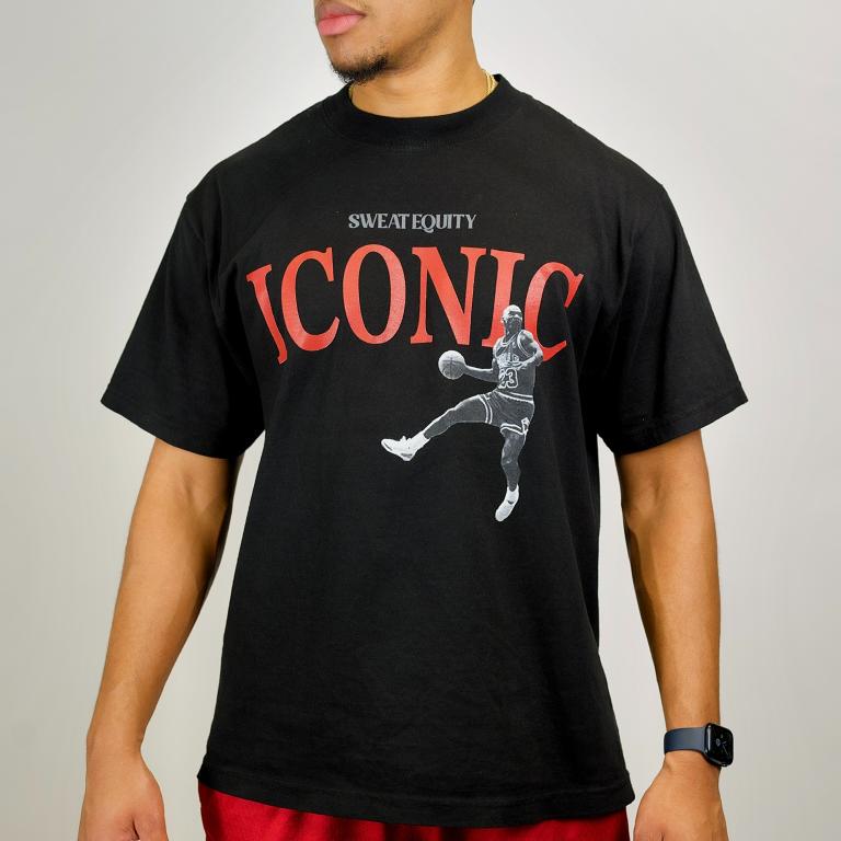 Iconic Oversized Tee - MJ (Black)