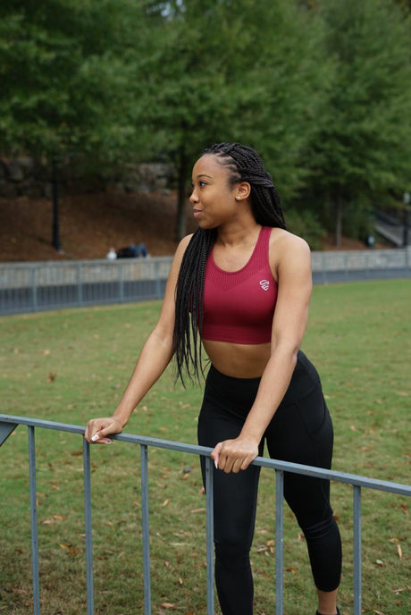 Performance Sports Bra (Maroon)