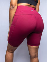 Biker Shorts (Burgundy)